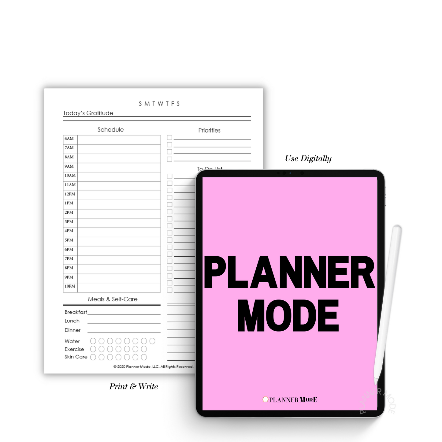 Planner Mode Lifestyle Mode Planner