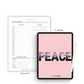 Peace Lifestyle Mode Planner