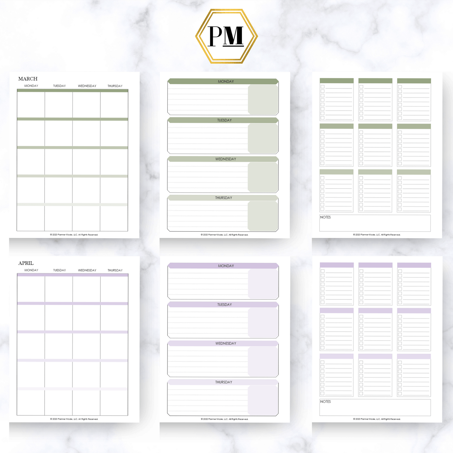 Pink Signature Lifestyle Mode Planner